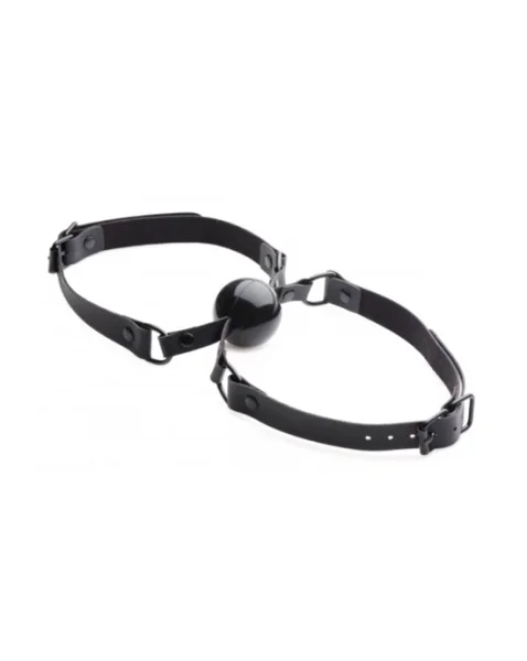 Doppleganger Silicone Double Mouth Gag Black