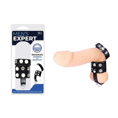 Mens Expert Ball Stretcher with Separator D Ring