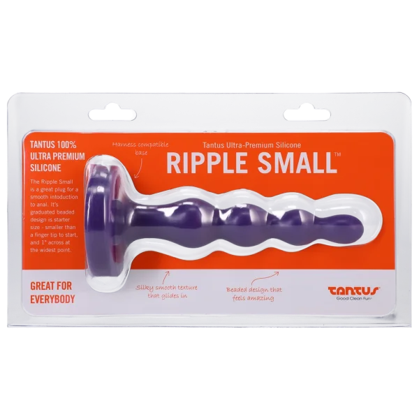 Tantus Ripple Small Slim Beaded Anal Plug