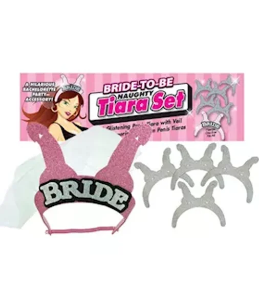 Naughty Bridal Tiara Set - Pink — image 2 of 2