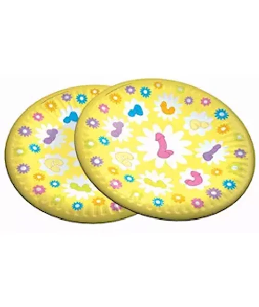 Super Fun Penis Party Plates (7") - Rainbow - 7 Inch — image 2 of 2