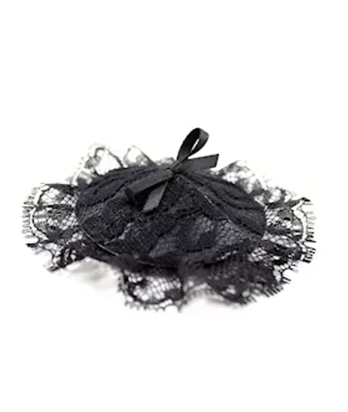 Round Lace Nipple Covers - Black — image 6 of 6