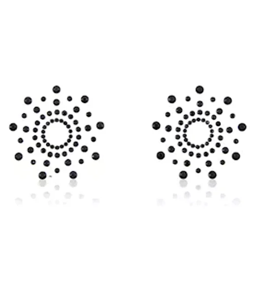 Snowflake Nipple Covers - Black — image 4 of 6