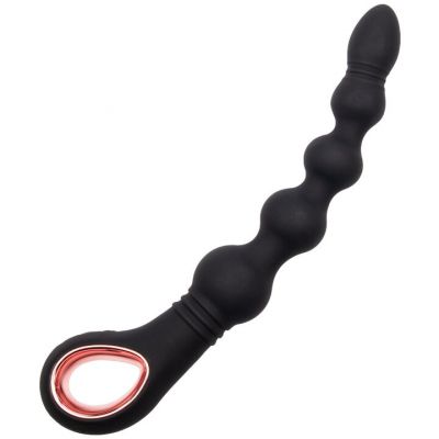 Bondara Black Rose Gold 16 Function Beaded Anal Vibe 9 Inch