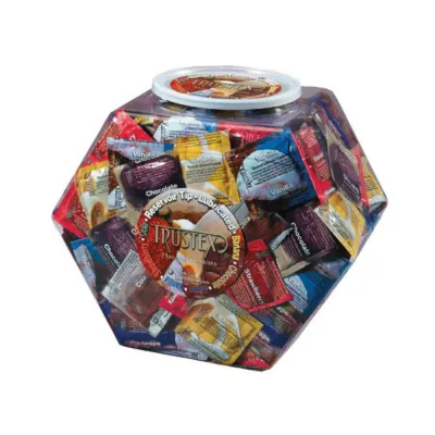 Trustex Flavored Condoms Assorted 288 Per Display