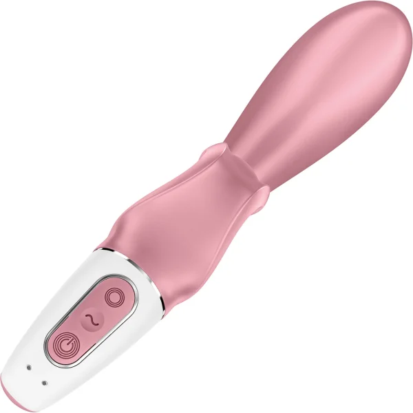 Satisfyer Hug Me Silicone Rechargeable Flexible App Enabled Dual Stimulation Vibrator - Pink