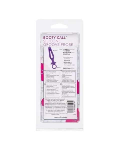 Booty Call Silicone Groove Probe - Purple - 4 Inch