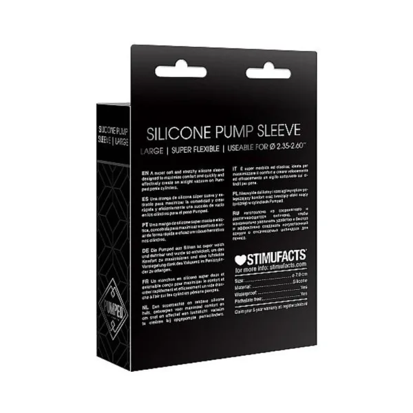 Pumped - Silicone Pump Sleeve Large - Black
