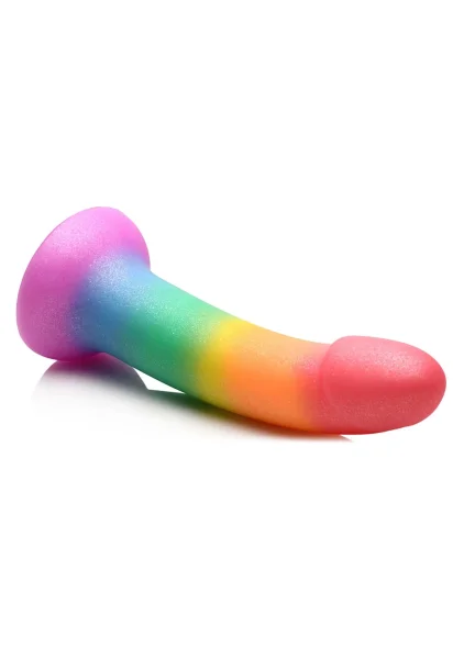 Simply Sweet Phallic Rainbow 6.9" Silicone Suction Cup Dildo