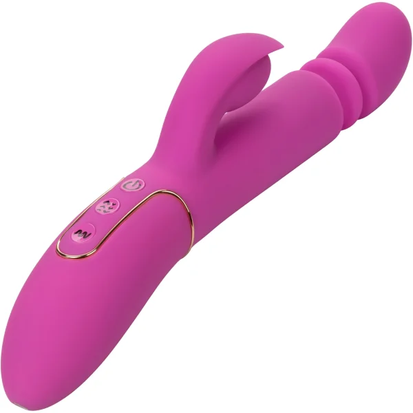 Shameless Slim Player Powerful Silicone Waterproof Rechargeable Rabbit Thruster By CalExotics — image 4 of 14