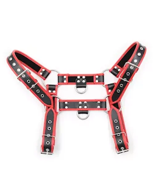 Chest Harness - Black/red — image 4 of 6