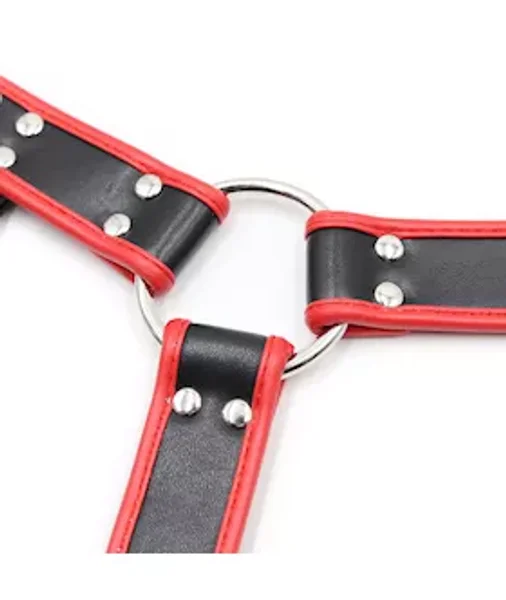 Chest Harness - Black/red — image 6 of 6