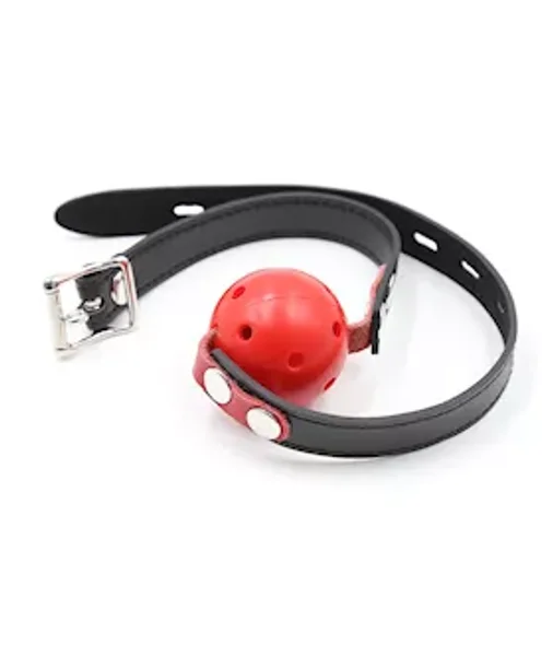 Breathable Ball Gag - Black/red — image 4 of 4