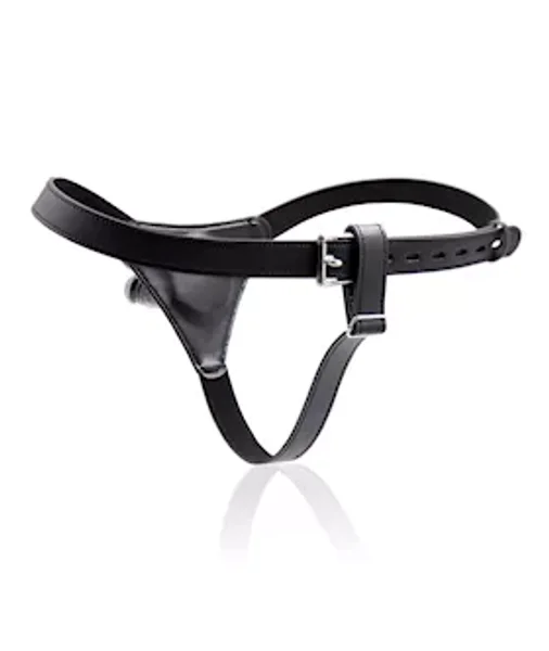 Thin Strap On Harness With Dildo - Black — image 4 of 4