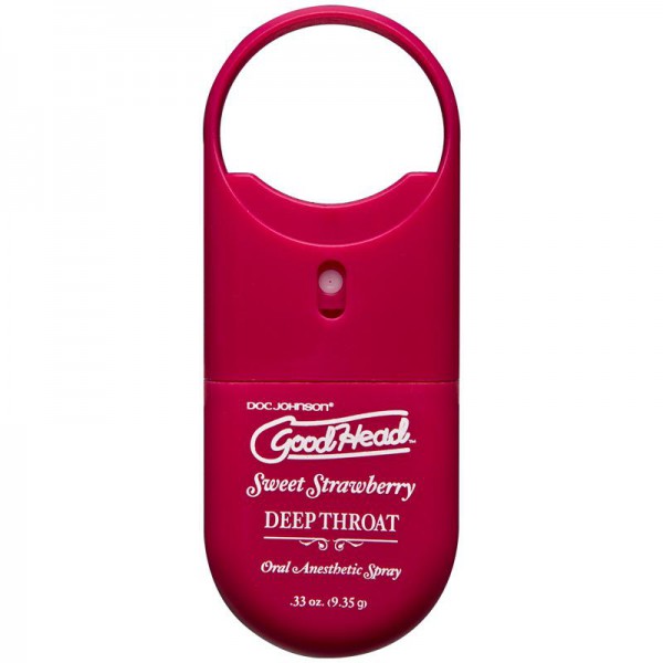 Good Head Deep Throat To Go Oral Anesthetic Spray Strawberry