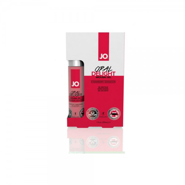 JO Oral Delight Strawberry Arousal Gel 1oz