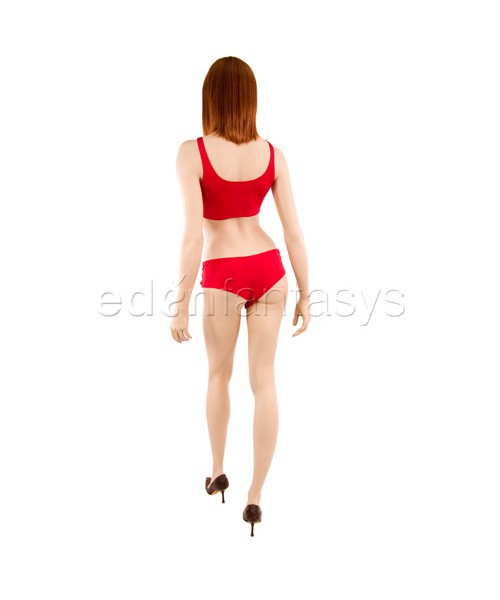 Cropped cami and tanga shorts