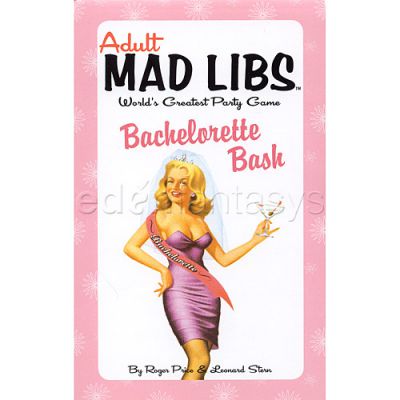 Adult Mad Libs Bachelorette Bash