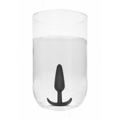 GILLES medium cork butt plug with handles Black Butt Plug Set