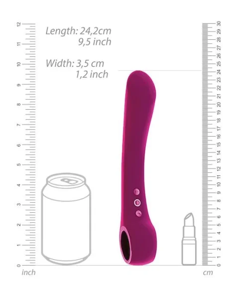 Ombra - Bendable Vibrator  - Pink - 8 Inch