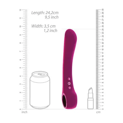 Ombra Bendable Vibrator Pink 8 Inch