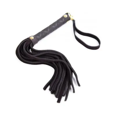 Ple sur 11 In Mini Leather Flogger Black