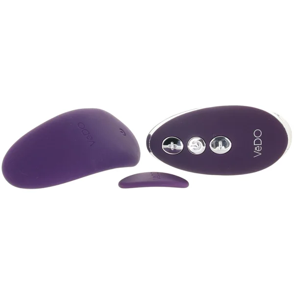 NIKI Rechargeable Silicone Panty Vibrator by VeDO - Purple