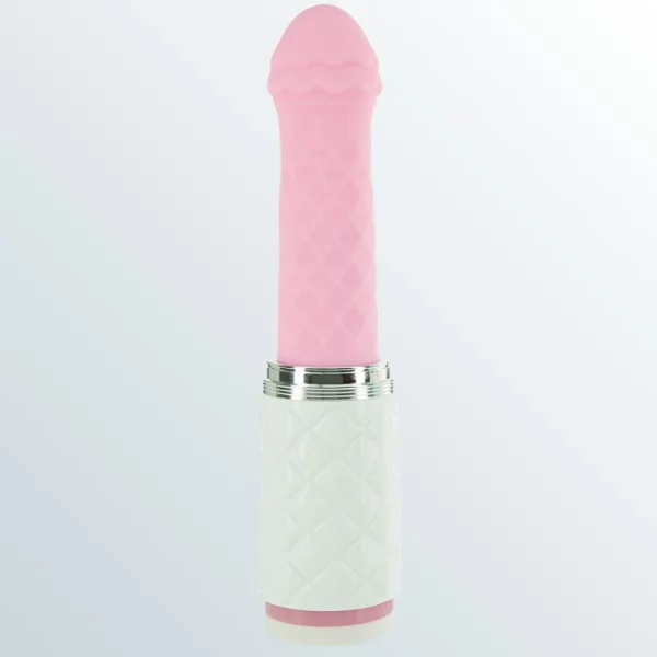 Pillow Talk Feisty Silicone Waterproof Rechargeable Thrusting Vibrator - Pink
