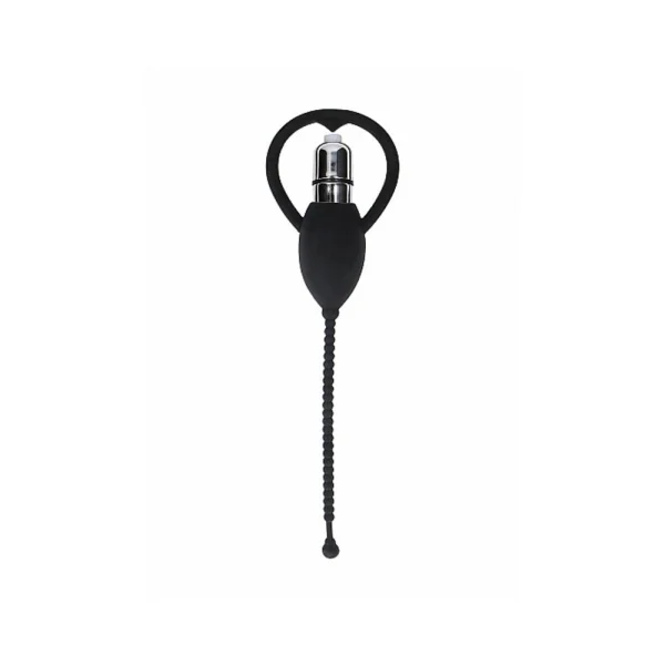 Ouch! Urethral Sounding Vibrating Bullet Plug Black — image 8 of 9