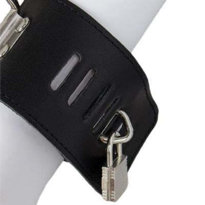 Bondara Luxe Real Leather Neck to Wrist Bar Restraint