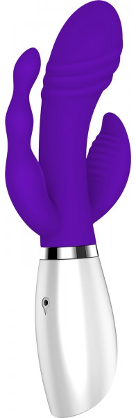 Disco Triple Play 8" Rabbit Vibrator
