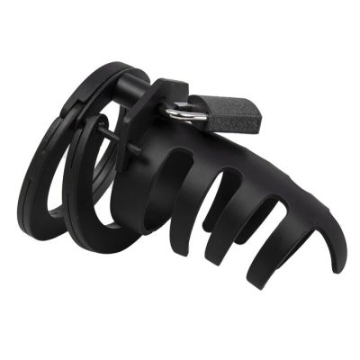 Bondara Commander Black Stainless Steel Adjustable Chastity Cage