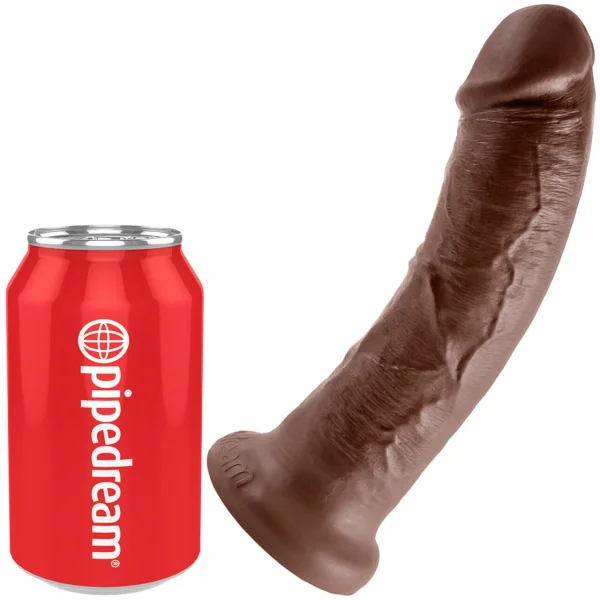 King Cock 8" Suction Cup Dildo - Chocolate
