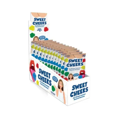 Sweet Cheeks Ass Shaped Gummies 12 Pcs Display