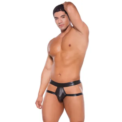 Wet Look Brief Style Jock Strap