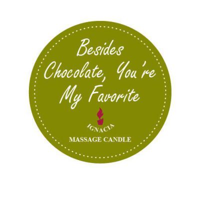 Massage Candle Besides Chocolate Youre My Favourite 135g