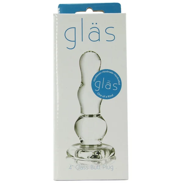 4 Inch Glass Butt Plug
