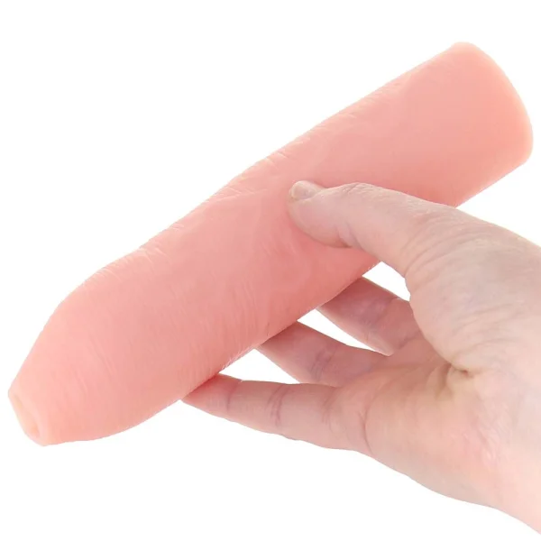 Fantasy X-tensions Elite Silicone 7" Uncut Penis Extension - Vanilla
