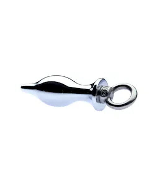 Kink Range Pull Ring Plug - 3 Inch - Silver - Small — image 3 of 4