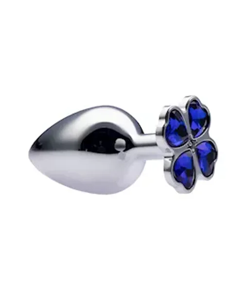 Kink Range Flower Gem Butt Plug - 3.7 Inch - Blue - Large — image 4 of 6