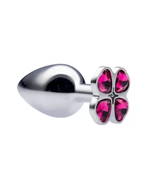 Kink Range Flower Gem Butt Plug - 3.7 Inch - Pink - Large — image 4 of 6