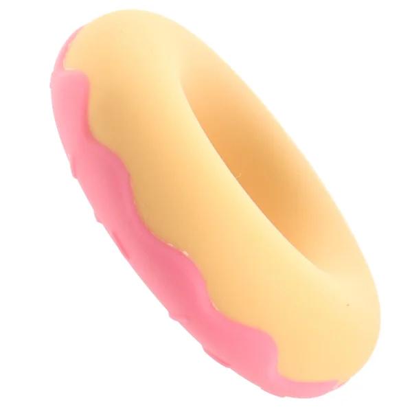 Naughty Bits Dickin' Donuts Silicone Donut Cock Ring By CalExotics - Pink