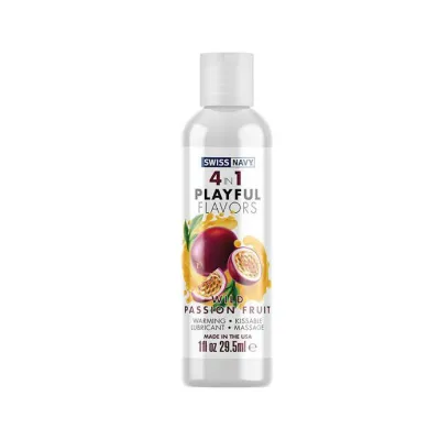 Swiss Navy 4 in 1 Playful Flavours Lubricant Passionfruit 30ml