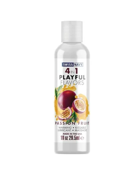Swiss Navy 4-in-1 Playful Flavours Lubricant - Passionfruit - 30ml