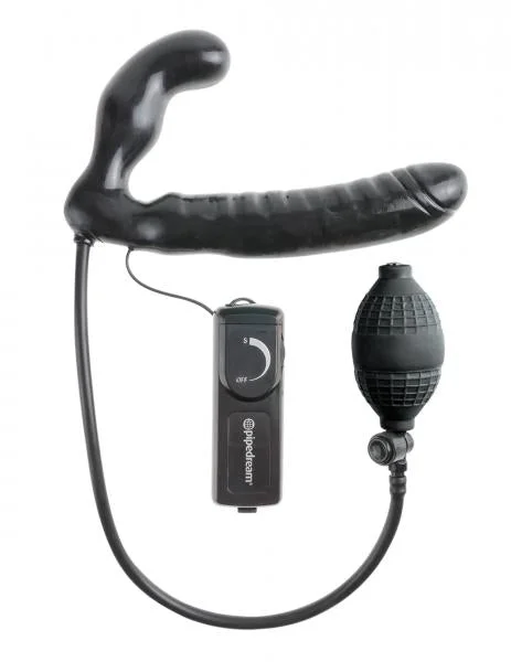 Fetish Fantasy Inflatable Vibe Strapless Strap On Black