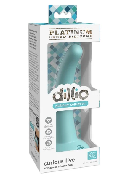 Dillio Platinum Curious Five Silicone 5" Suction Cup Dildo - Lavender