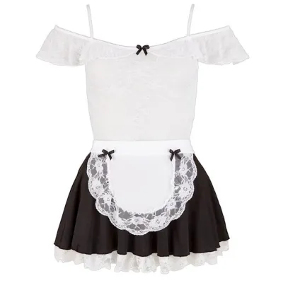 Maids Dress Black White Small