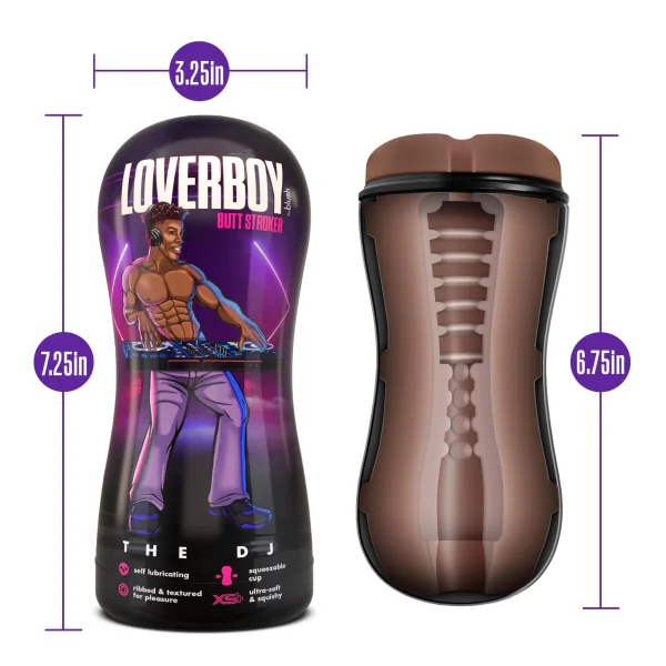 Loverboy - the Dj - Self Lubricating Stroker -  Brown