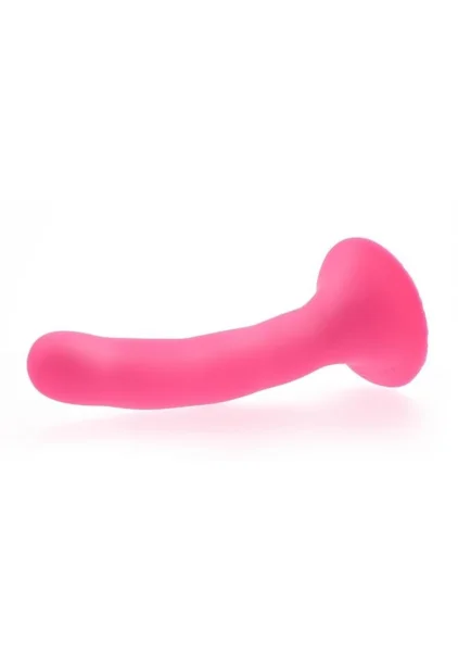 Please  5.25" Silicone Harness Compatible Dildo By Sportsheets - Pink