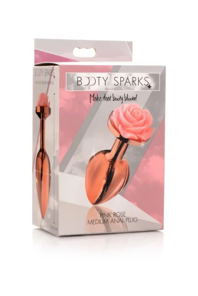Pink Rose Gold Anal Plug - Medium
